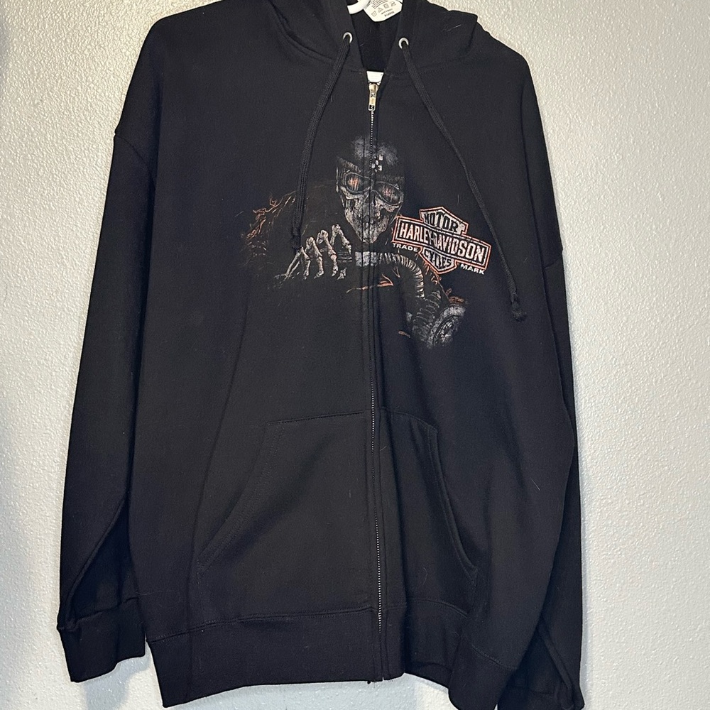 Harley hoodie zippered